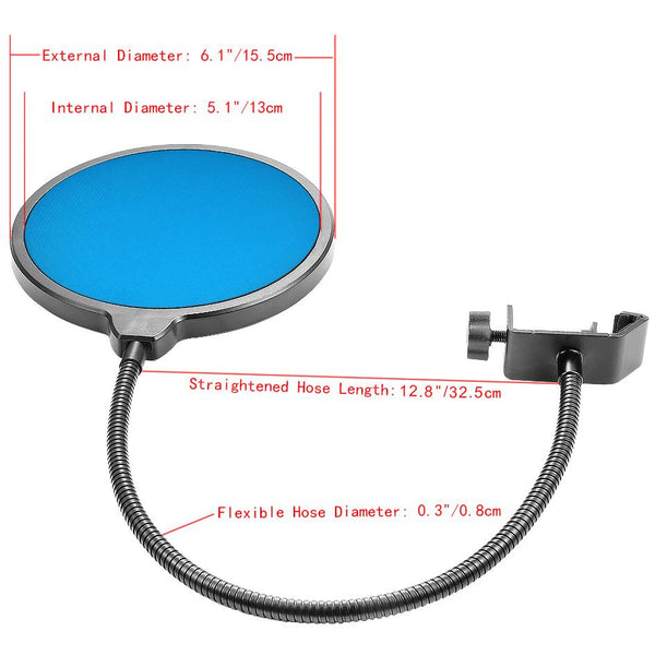360 Degree Microphone Pop Filter