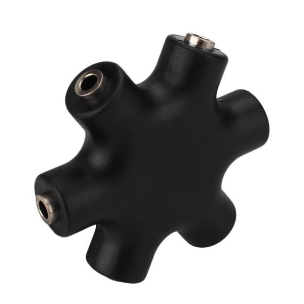 6 Way Multi Port Audio Cable